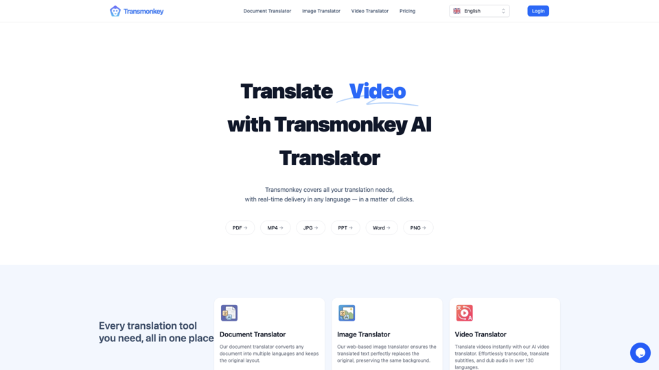 Translate Document, Image, Video Online with AI | Transmonkey