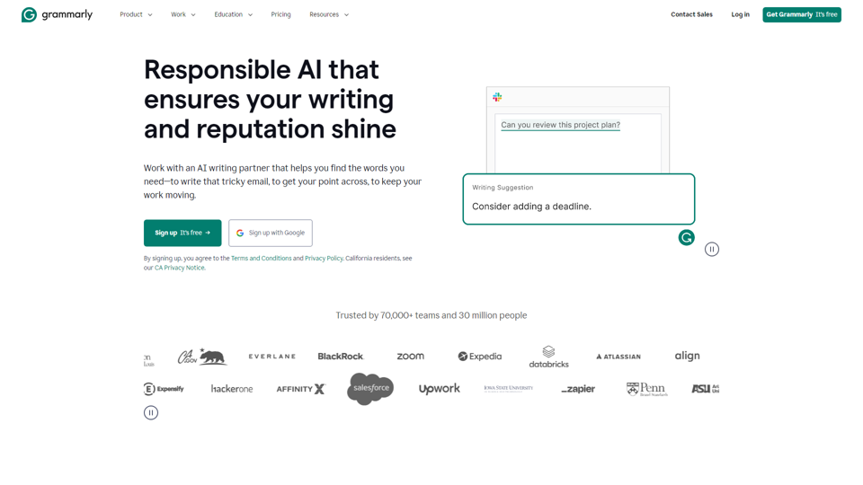 Grammarly: Free AI Writing Assistance