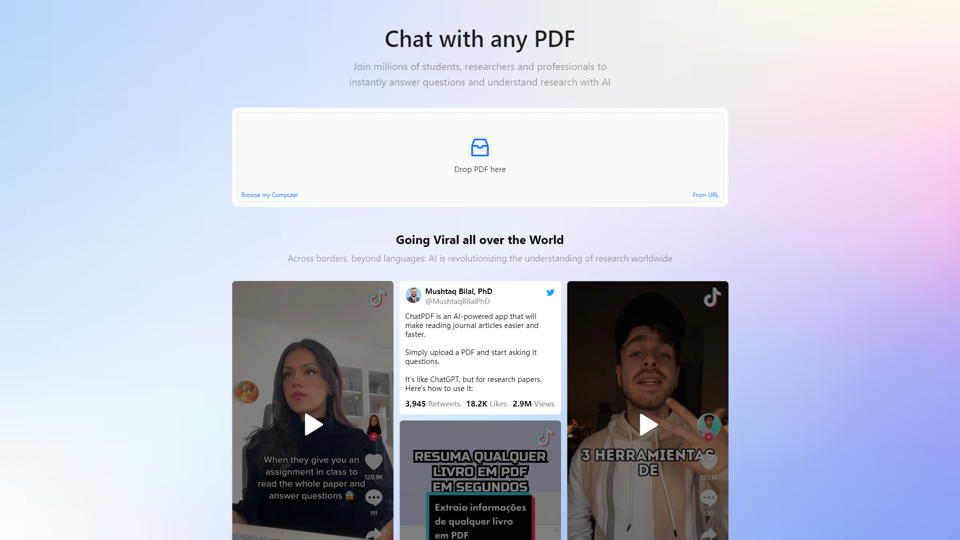 ChatPDF - Chat with any PDF!