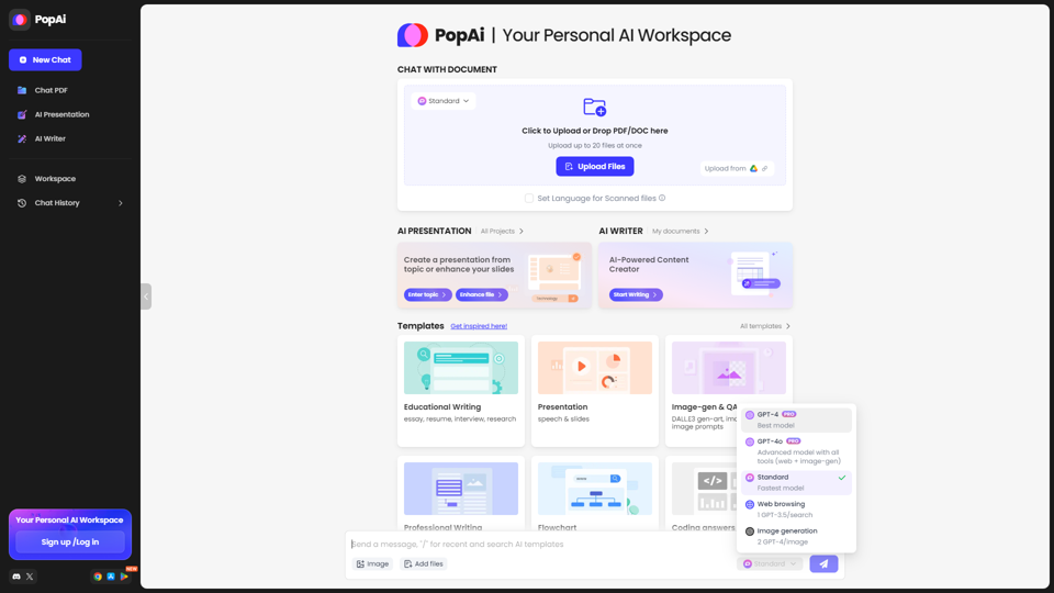 PopAi: Your Personal AI Workspace