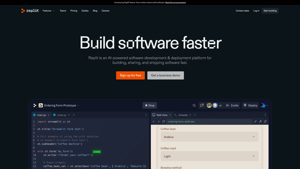 Replit – Build software faster