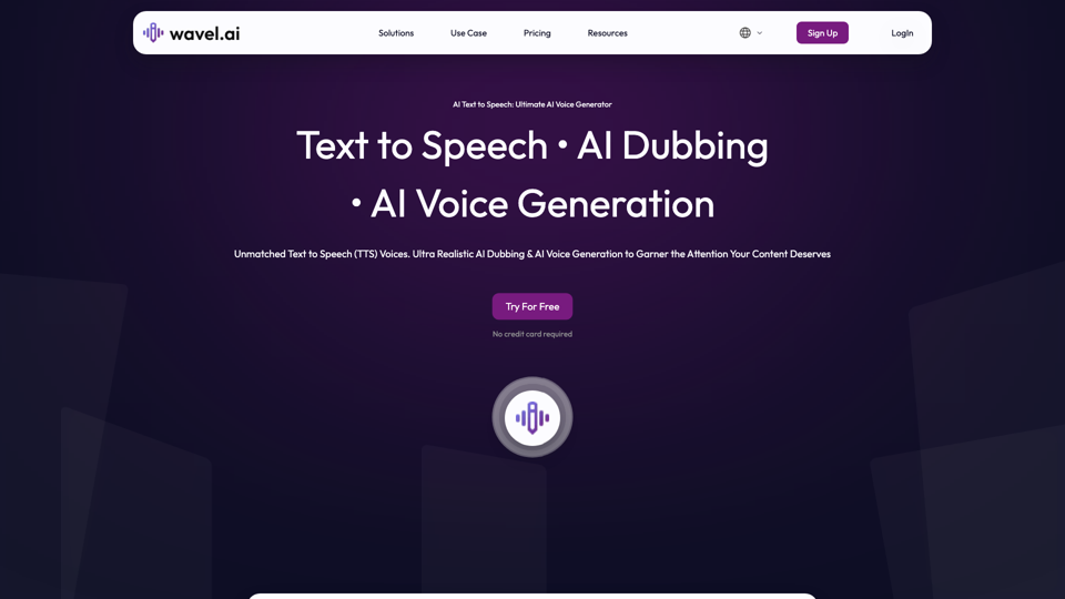 Wavel AI | Best Text-to-Speech Voice Solutions for Videos And Localization