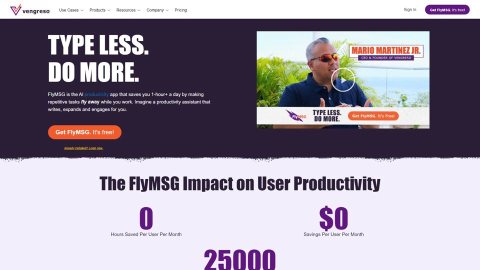 FlyMSG: AI Writer, Text Expander, & AI Sales Tools for Prospecting