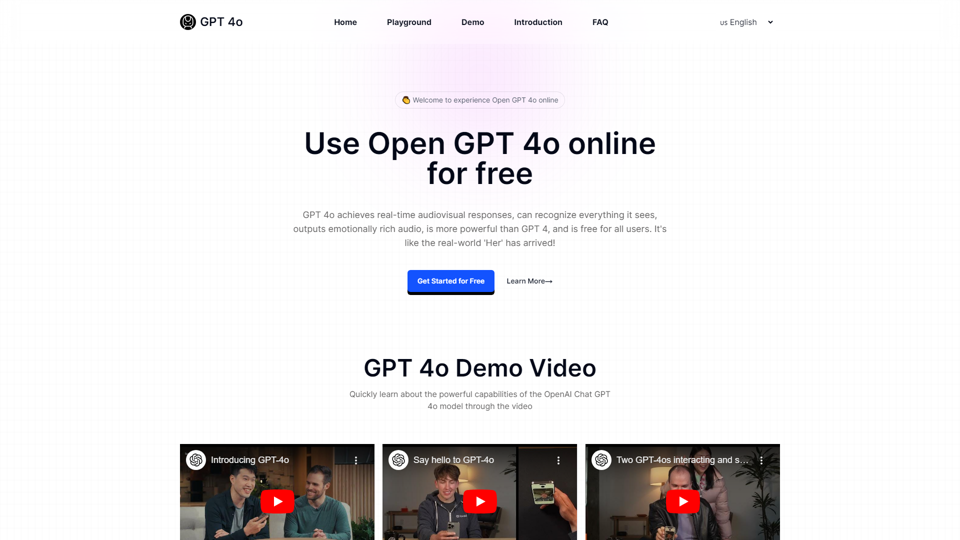 GPT 4o - Use Open GPT 4o online for free