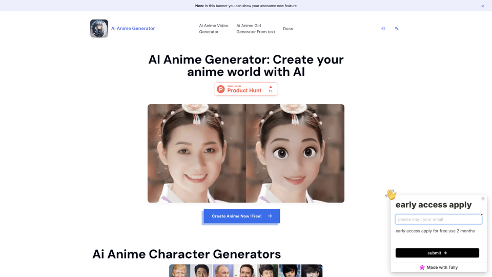 AI Anime Generator