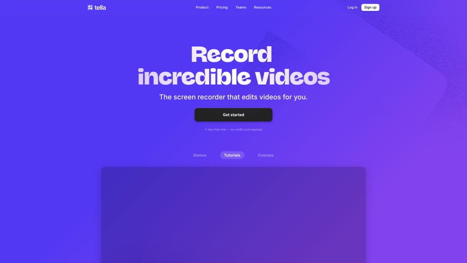 Tella — Online Screen Recorder for Mac & Windows