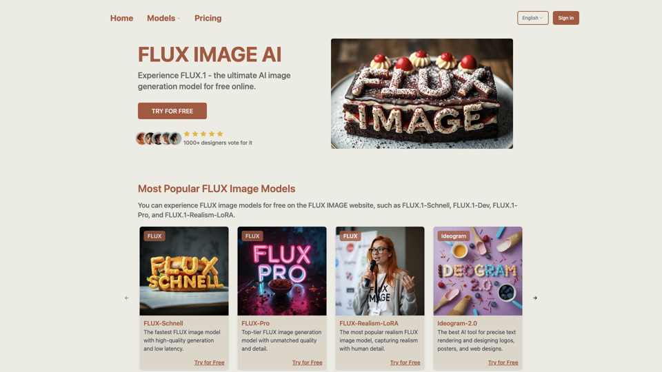 FLUX.1: AI Image Generation Model Online by FLUX IMAGE