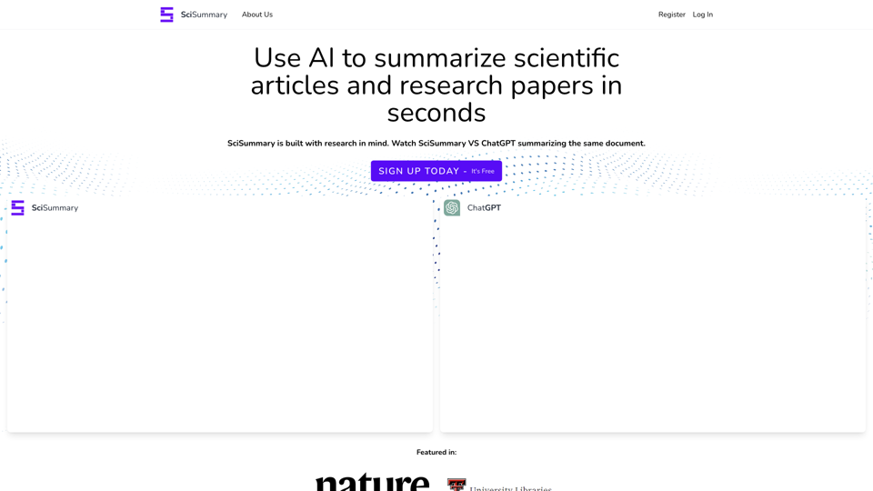 Use AI To Summarize Scientific Articles - SciSummary